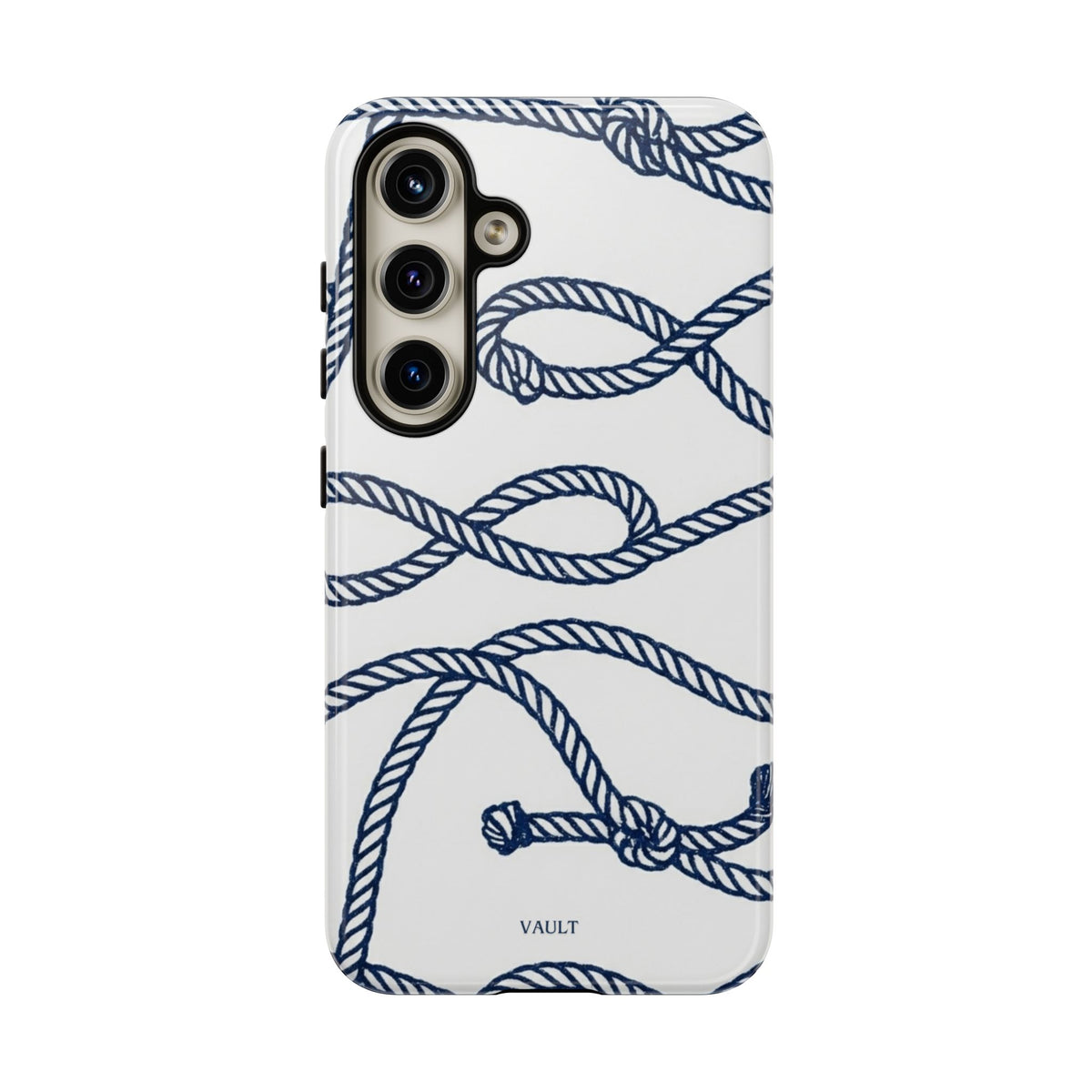 Nautical Rope Tough Case — Protective Phone Cover with Navy Knot Design
