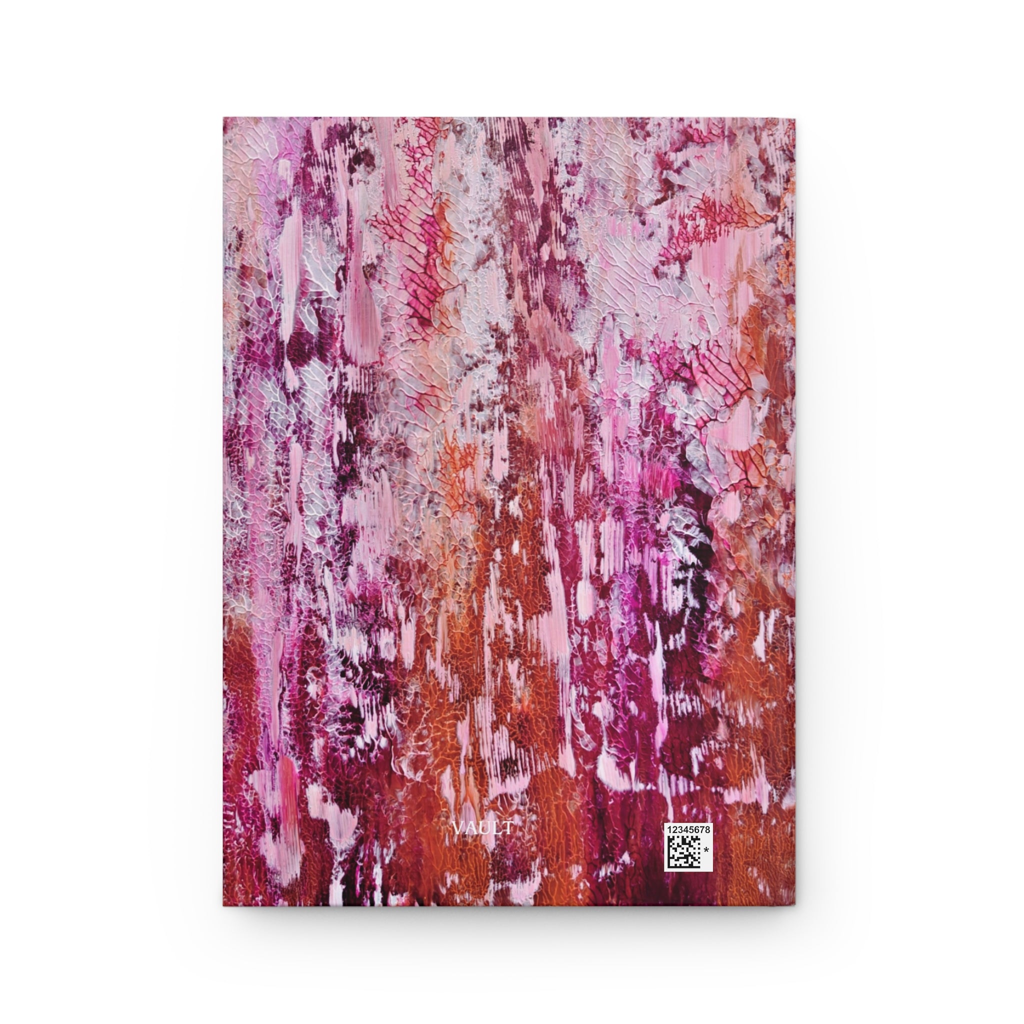 Abstract Pink Watercolor Hardcover Journal — Floral Blush Notebook for Notes & Gifts
