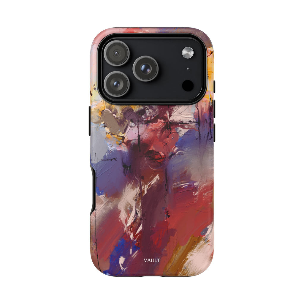 Abstract Brushstroke Tough Phone Case — Colorful Protective iPhone Cover