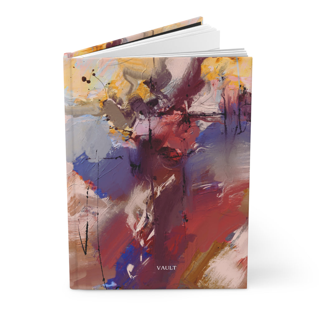 Abstract Color Burst Hardcover Journal — VAULT Matte Notebook for Artists & Creatives