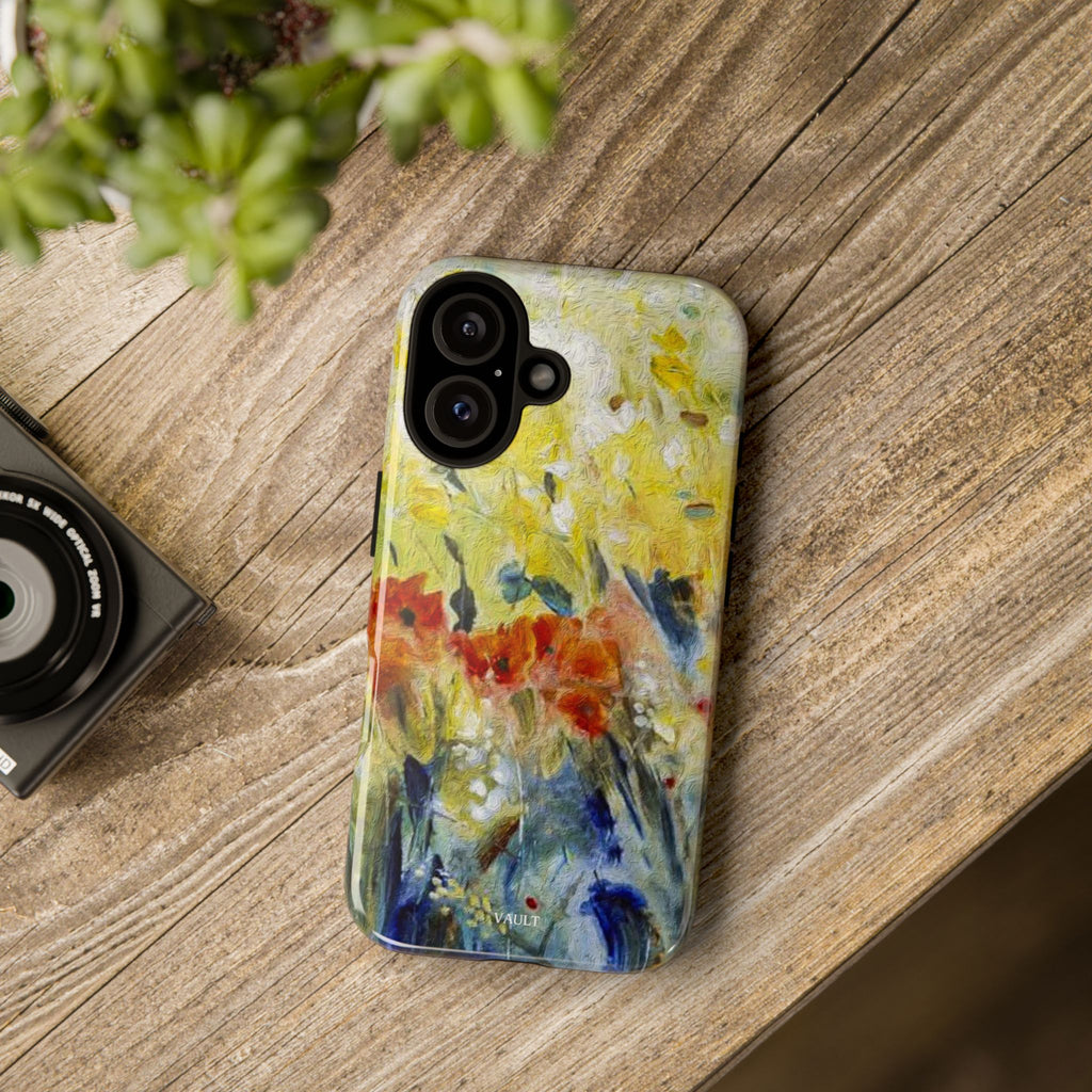 Floral Watercolor Phone Case — Yellow Garden Tough Cases