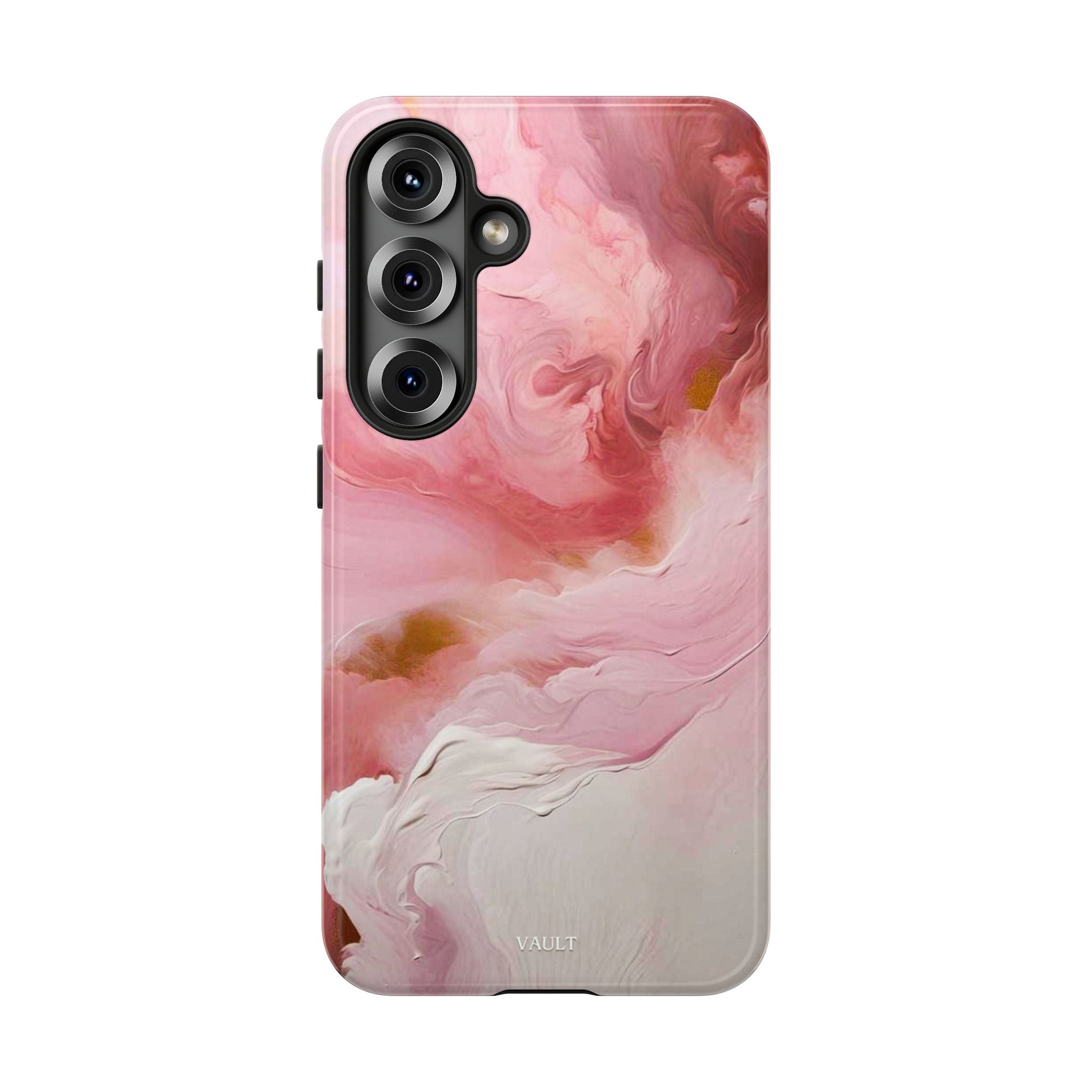 Pink Marble Tough Phone Case — Protective Artistic Phone Cover