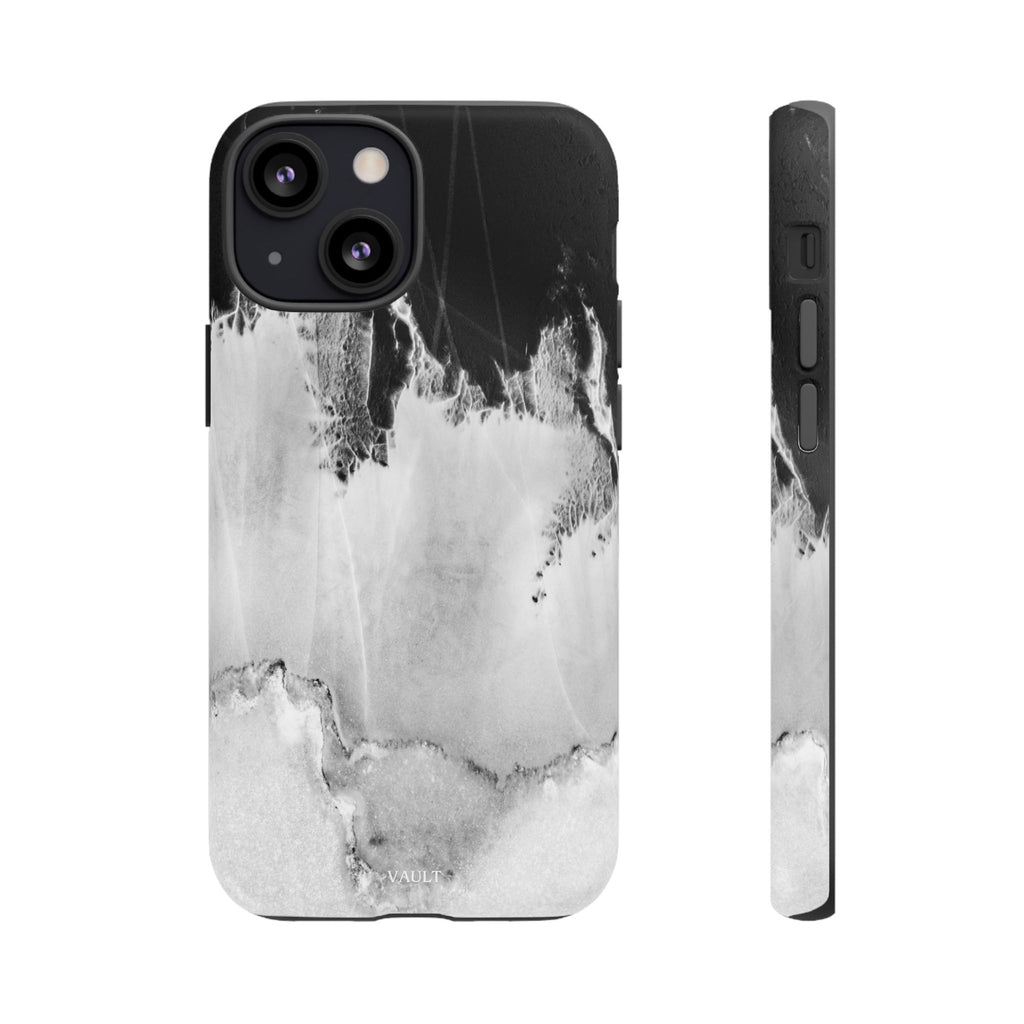 Marble Ink Tough Case — Black & White Abstract Phone Cover