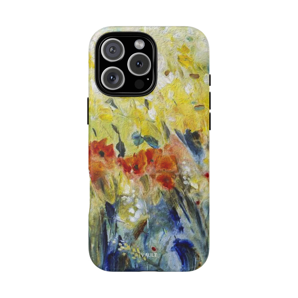 Floral Watercolor Phone Case — Yellow Garden Tough Cases