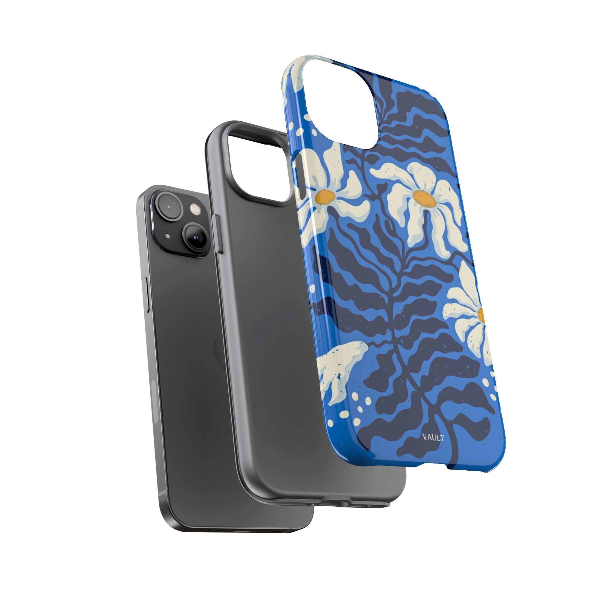 Blue Daisy Tough Phone Case — Floral Protective Phone Cover
