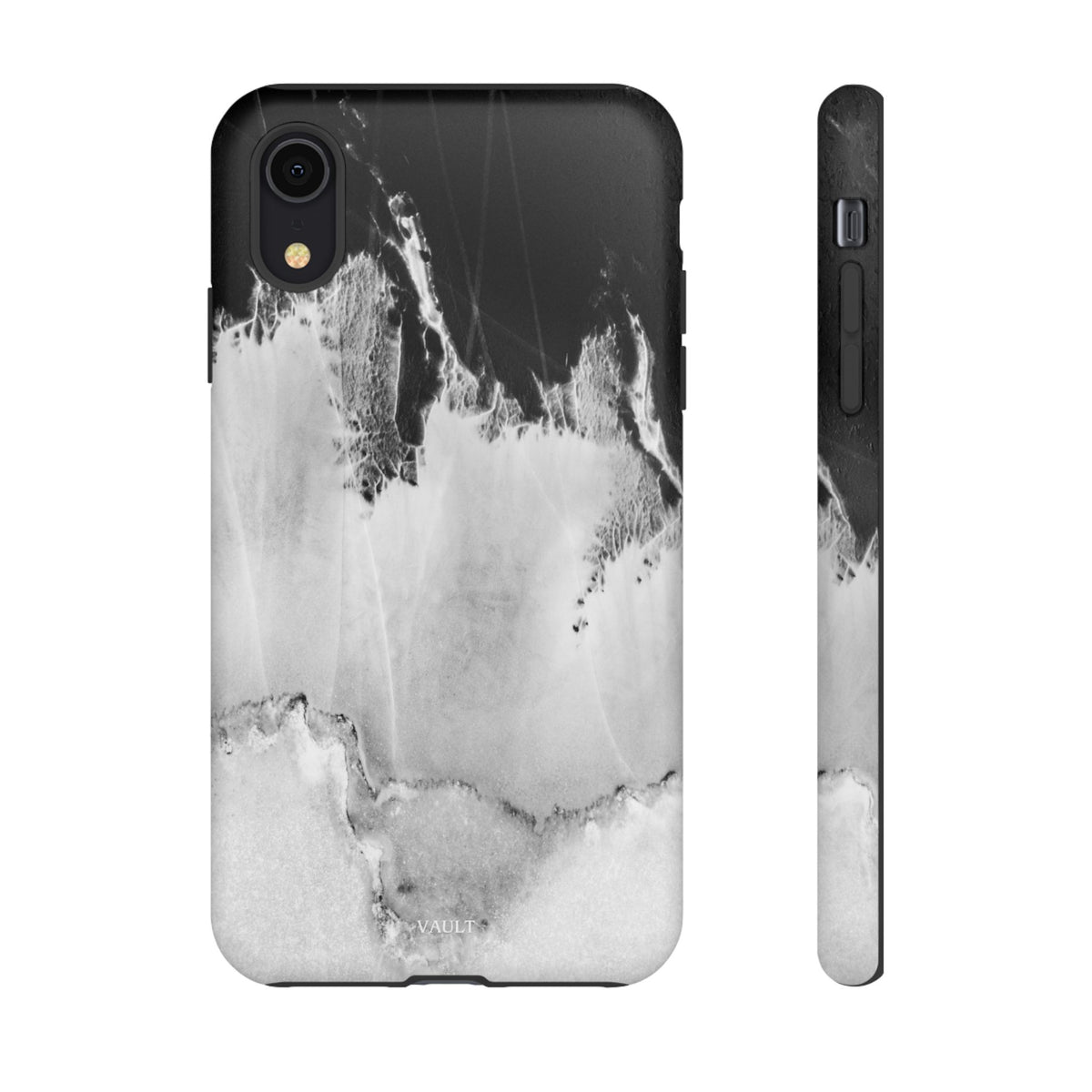Marble Ink Tough Case — Black & White Abstract Phone Cover