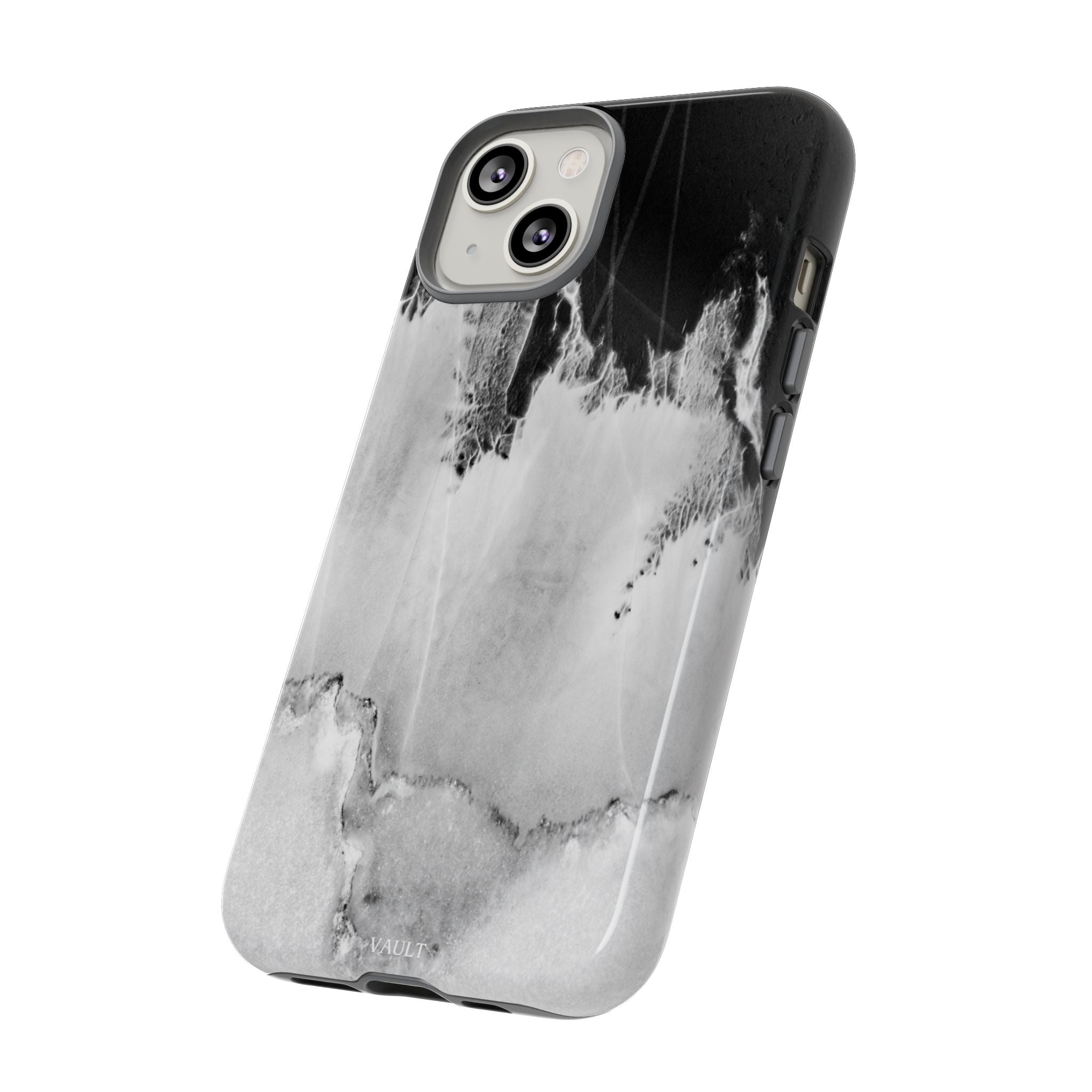 Marble Ink Tough Case — Black & White Abstract Phone Cover