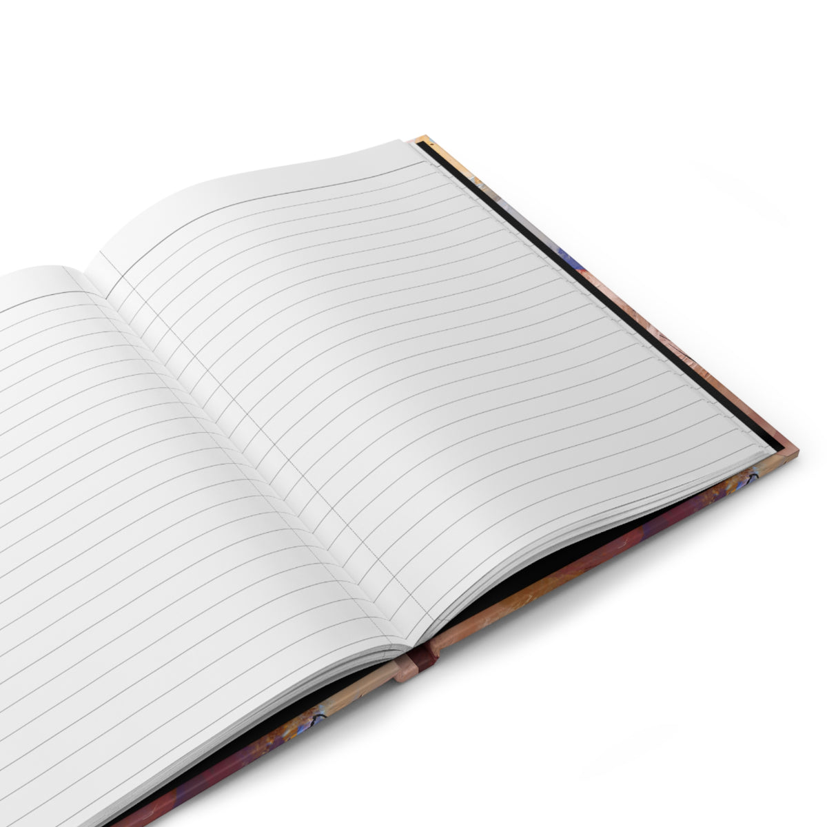 Abstract Color Burst Hardcover Journal — VAULT Matte Notebook for Artists & Creatives