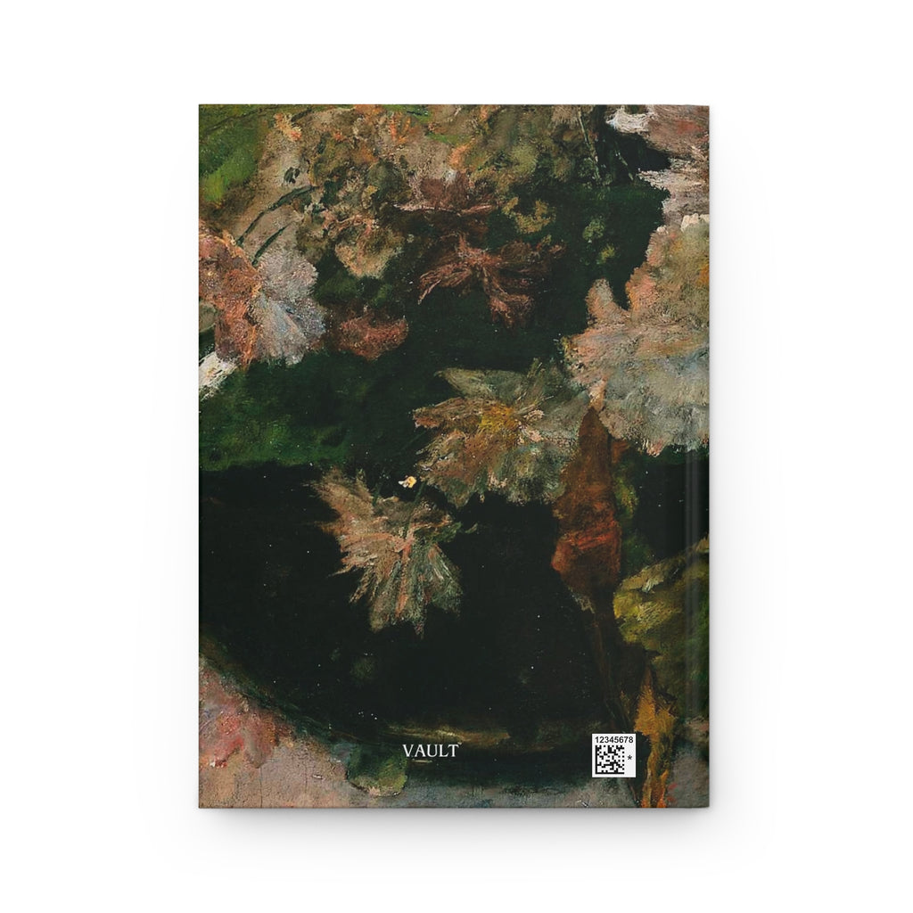 Autumn Leaves Hardcover Journal — Matte Floral Art Notebook for Nature Lovers