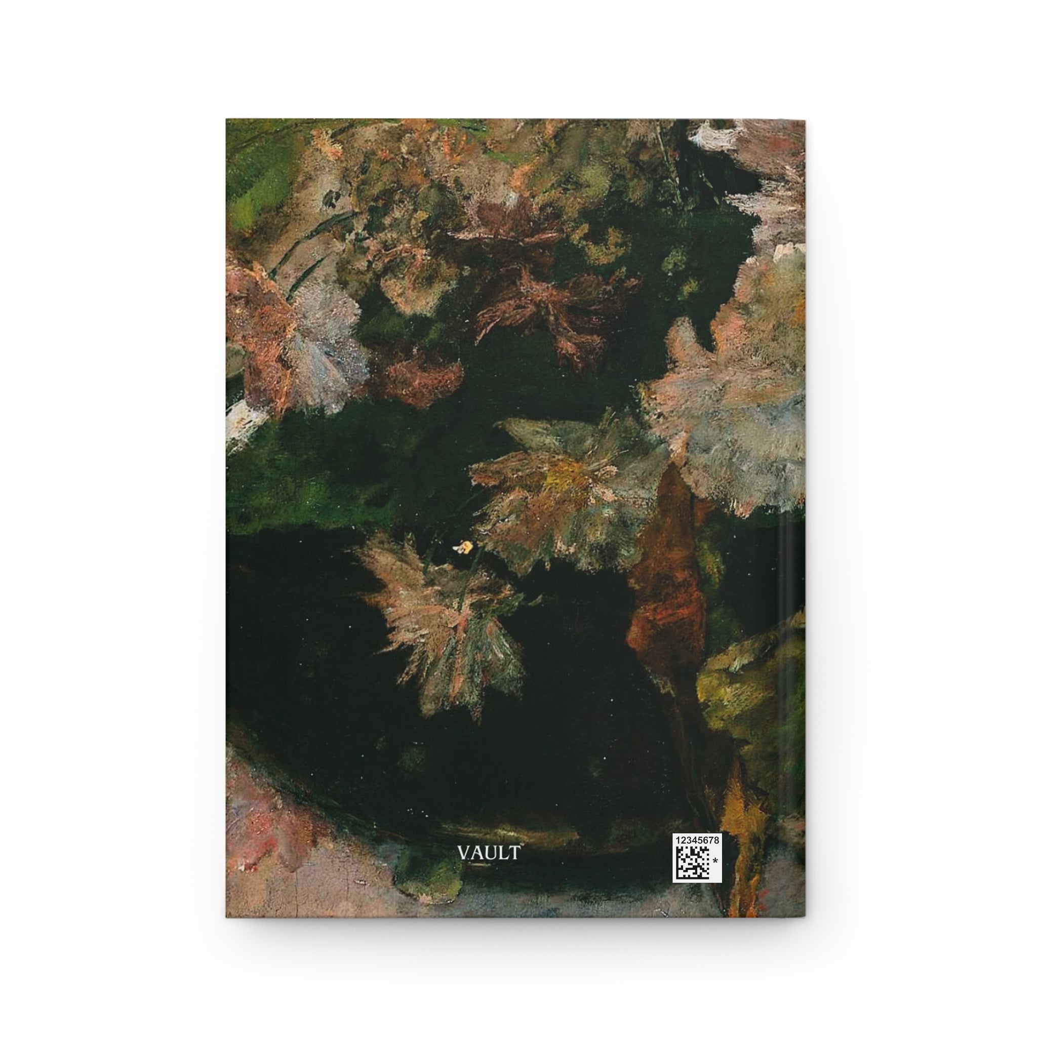 Autumn Leaves Hardcover Journal — Matte Floral Art Notebook for Nature Lovers