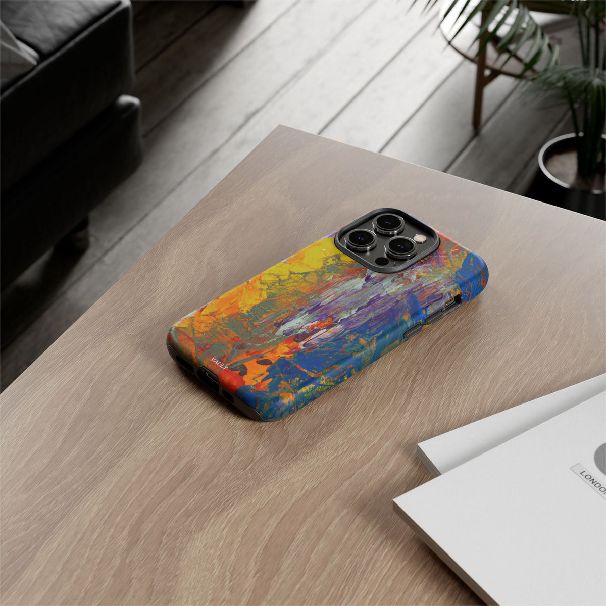 Abstract Color Splash Phone Case — Vibrant Artistic Protective Cover