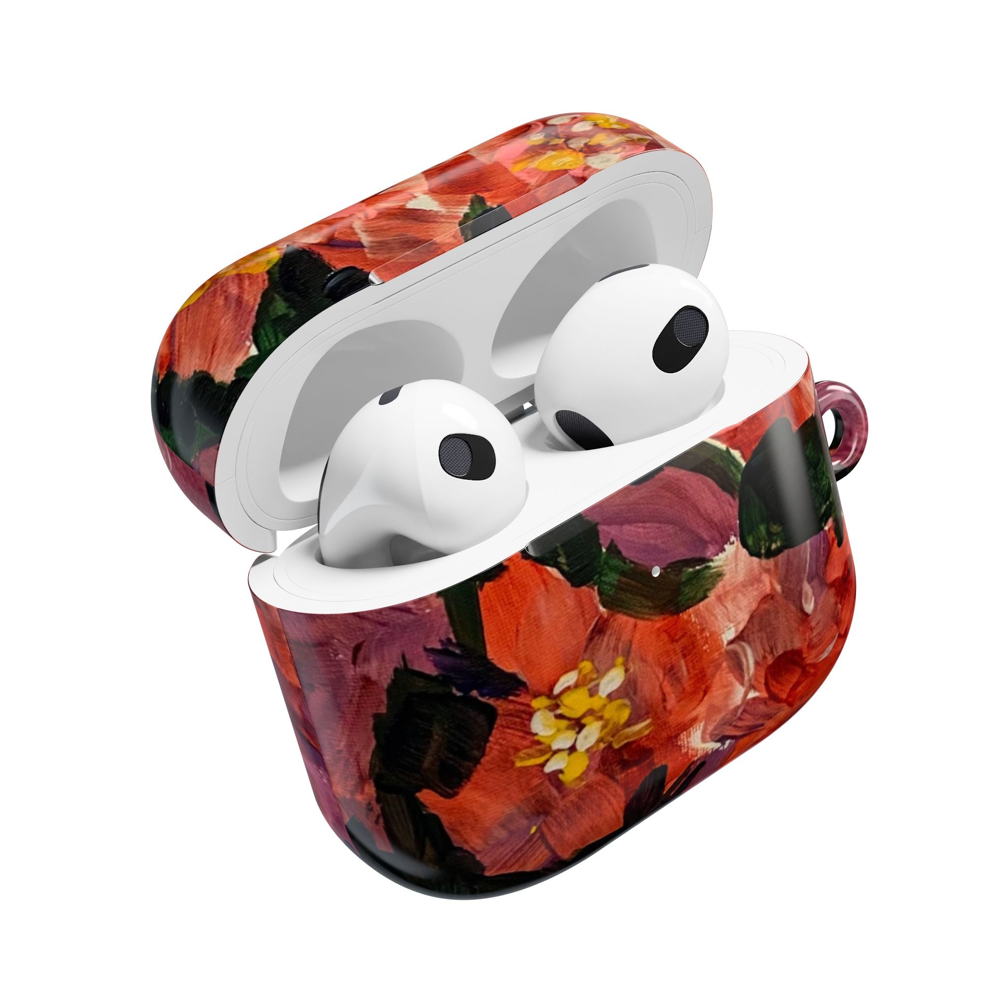 Floral Red Bloom AirPod Case