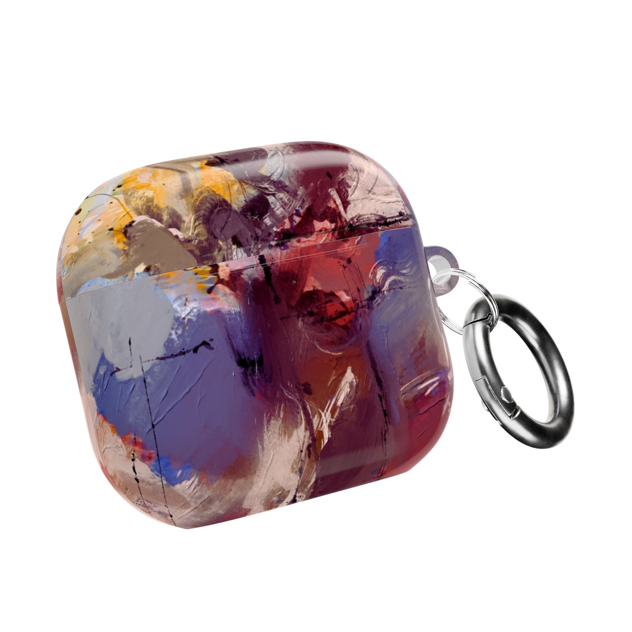 Abstract Paint Splash AirPod Case — Colorful Artistic Protective Cover