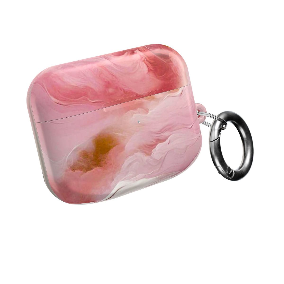 Pink Marble AirPod Case – Swirl Pattern Protective Cover