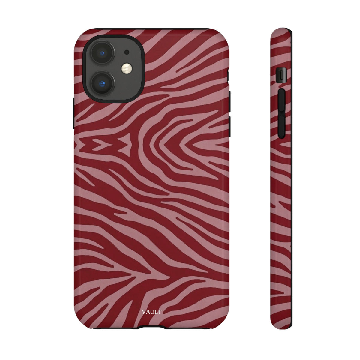 Red Zebra Print Tough Phone Case