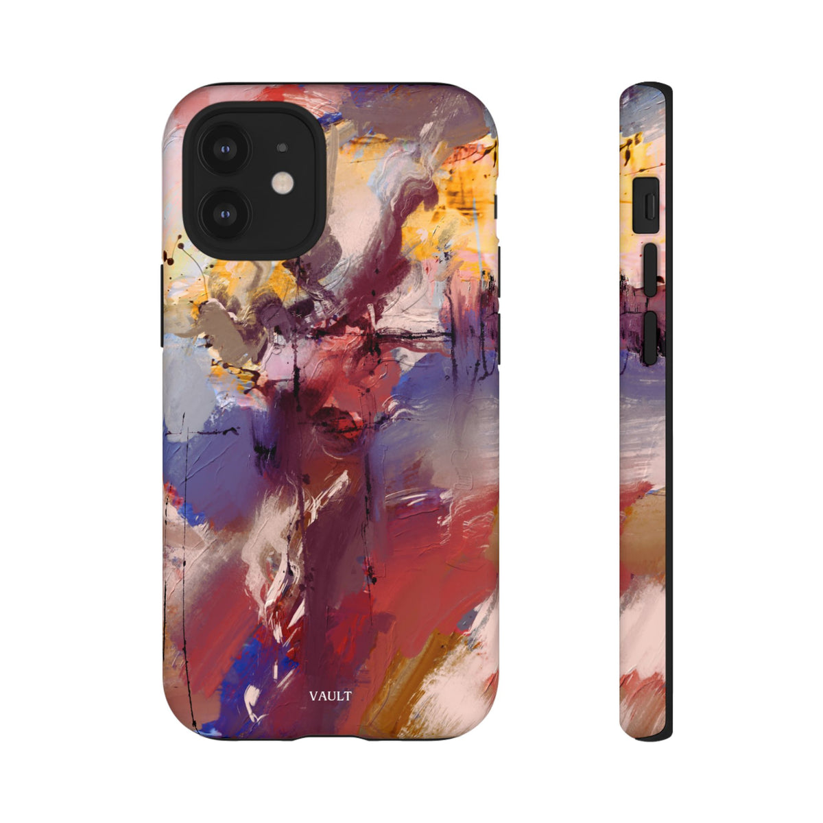 Abstract Brushstroke Tough Phone Case — Colorful Protective iPhone Cover