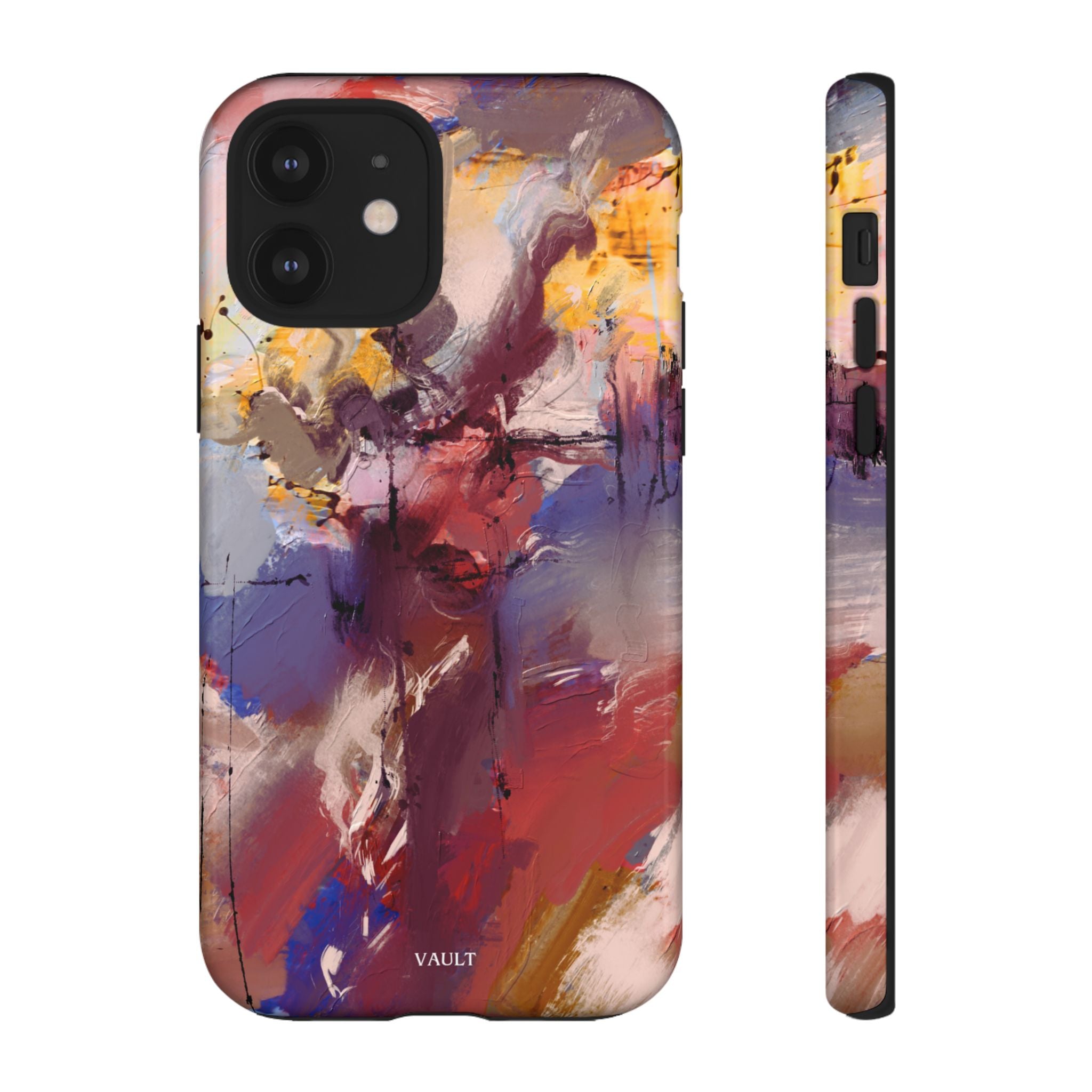 Abstract Brushstroke Tough Phone Case — Colorful Protective iPhone Cover