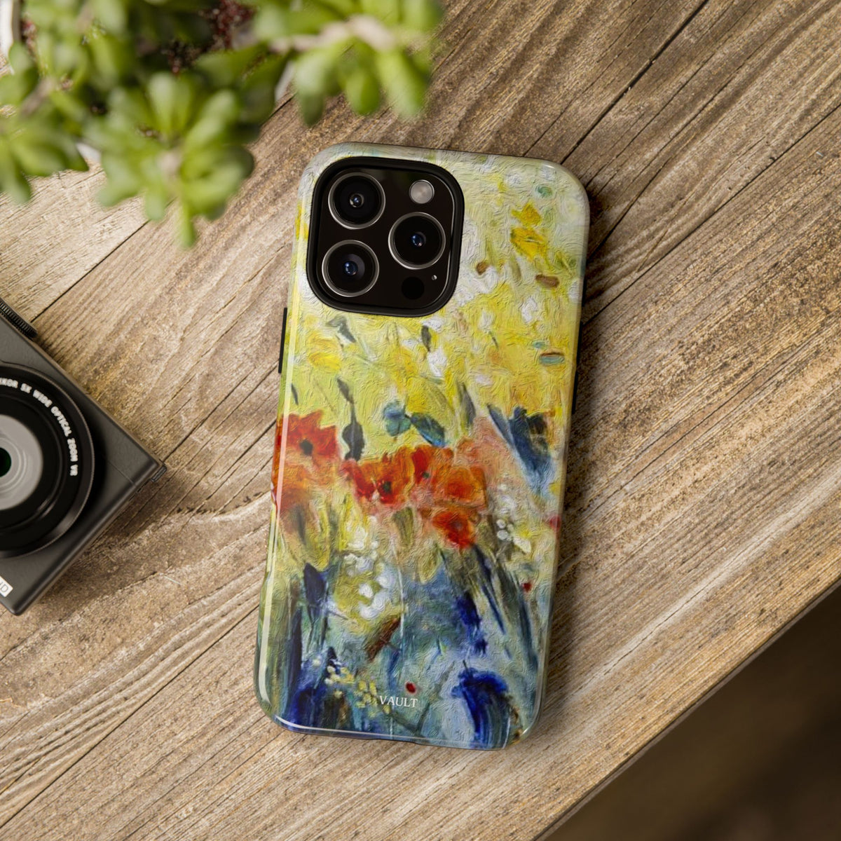 Floral Watercolor Phone Case — Yellow Garden Tough Cases
