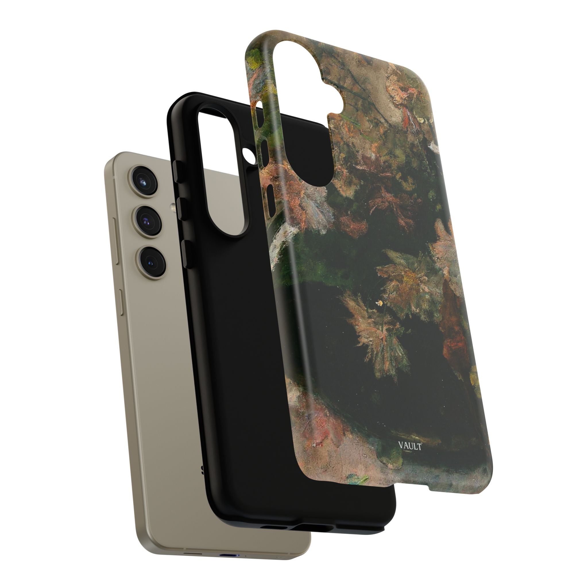 Floral Painterly Tough Phone Case — Vintage Autumn Leaves Phone Cover