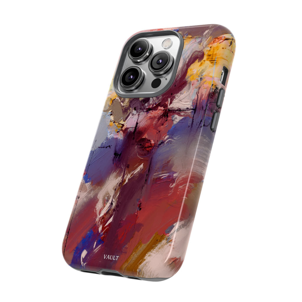 Abstract Brushstroke Tough Phone Case — Colorful Protective iPhone Cover