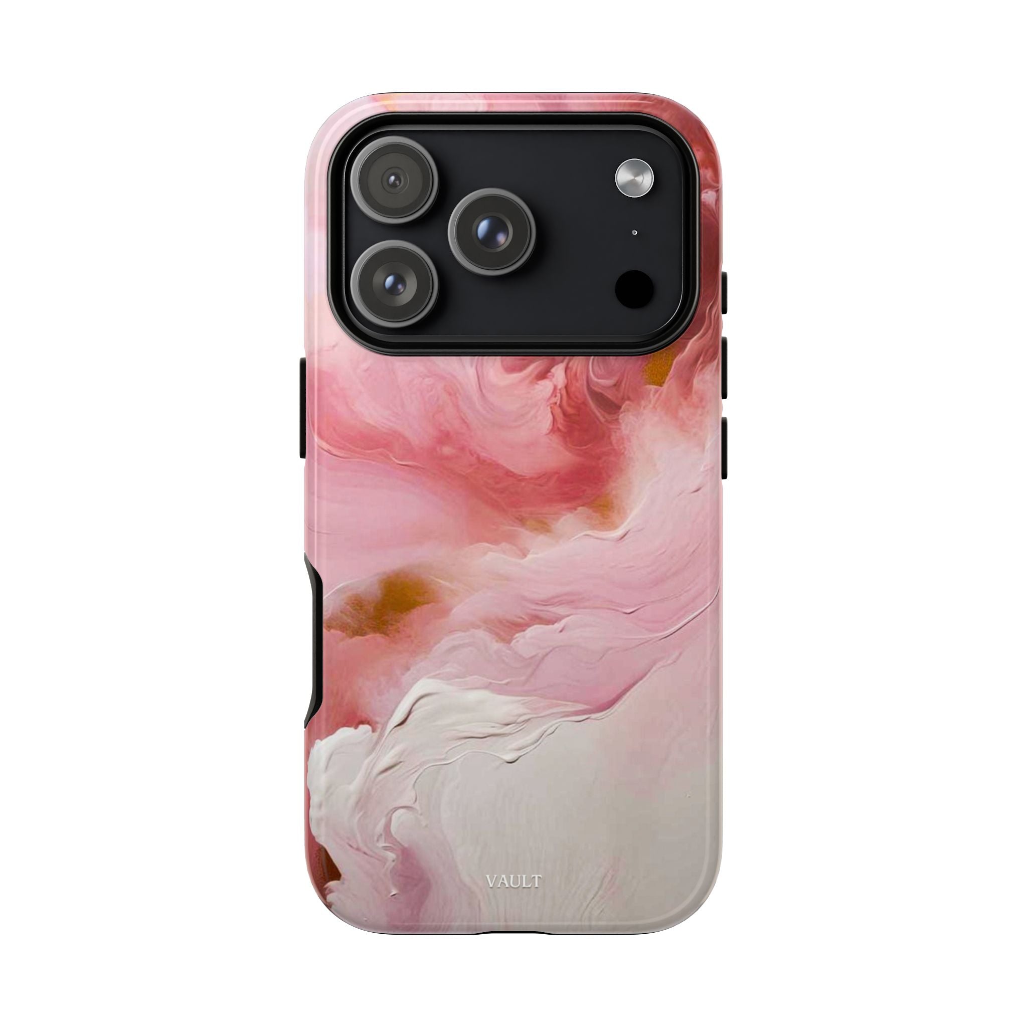 Pink Marble Tough Phone Case — Protective Artistic Phone Cover