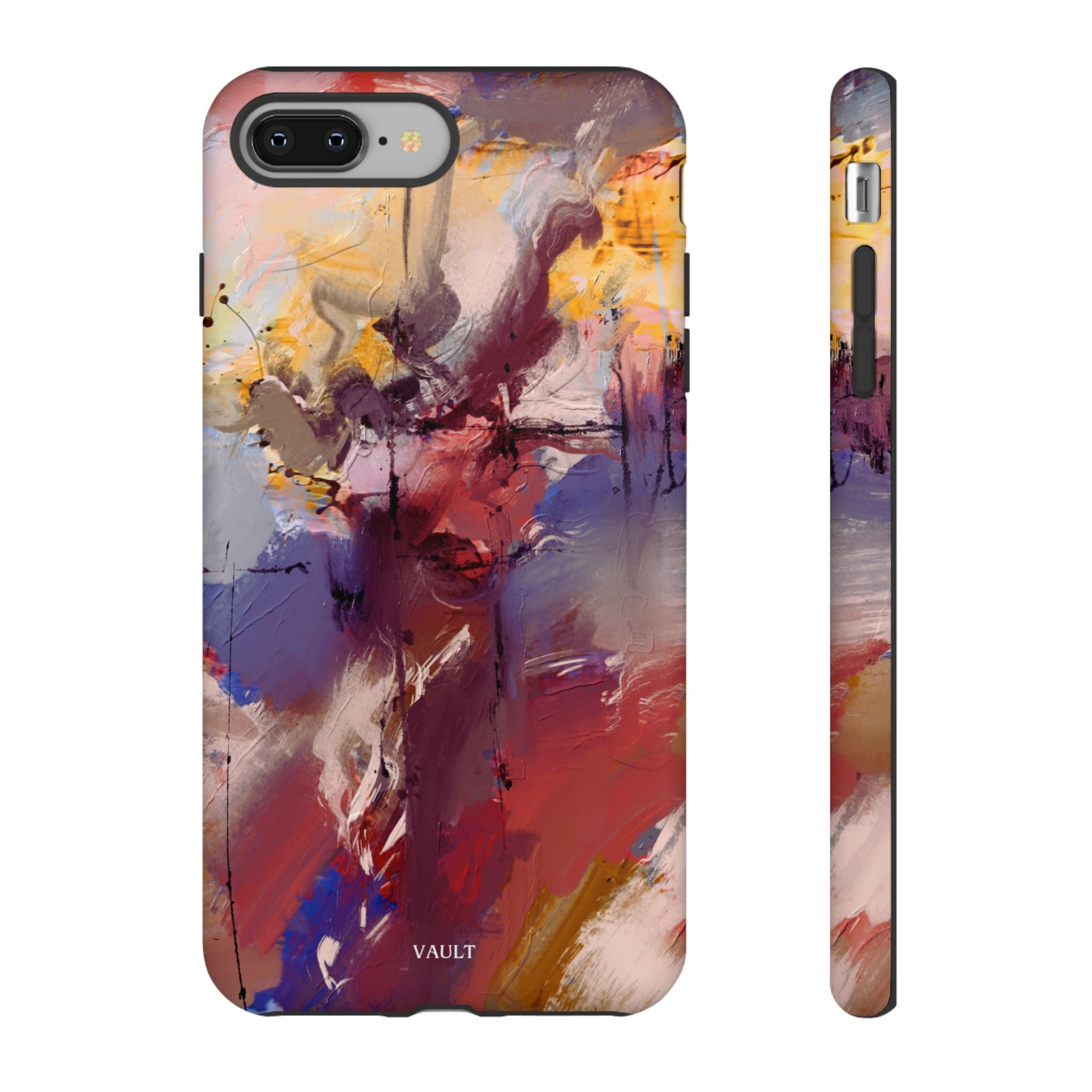 Abstract Brushstroke Tough Phone Case — Colorful Protective iPhone Cover