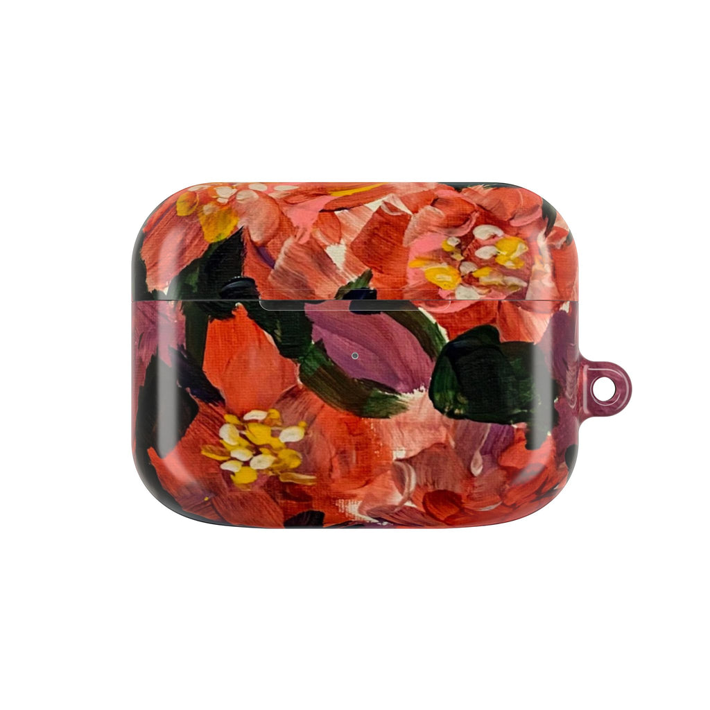 Floral Red Bloom AirPod Case