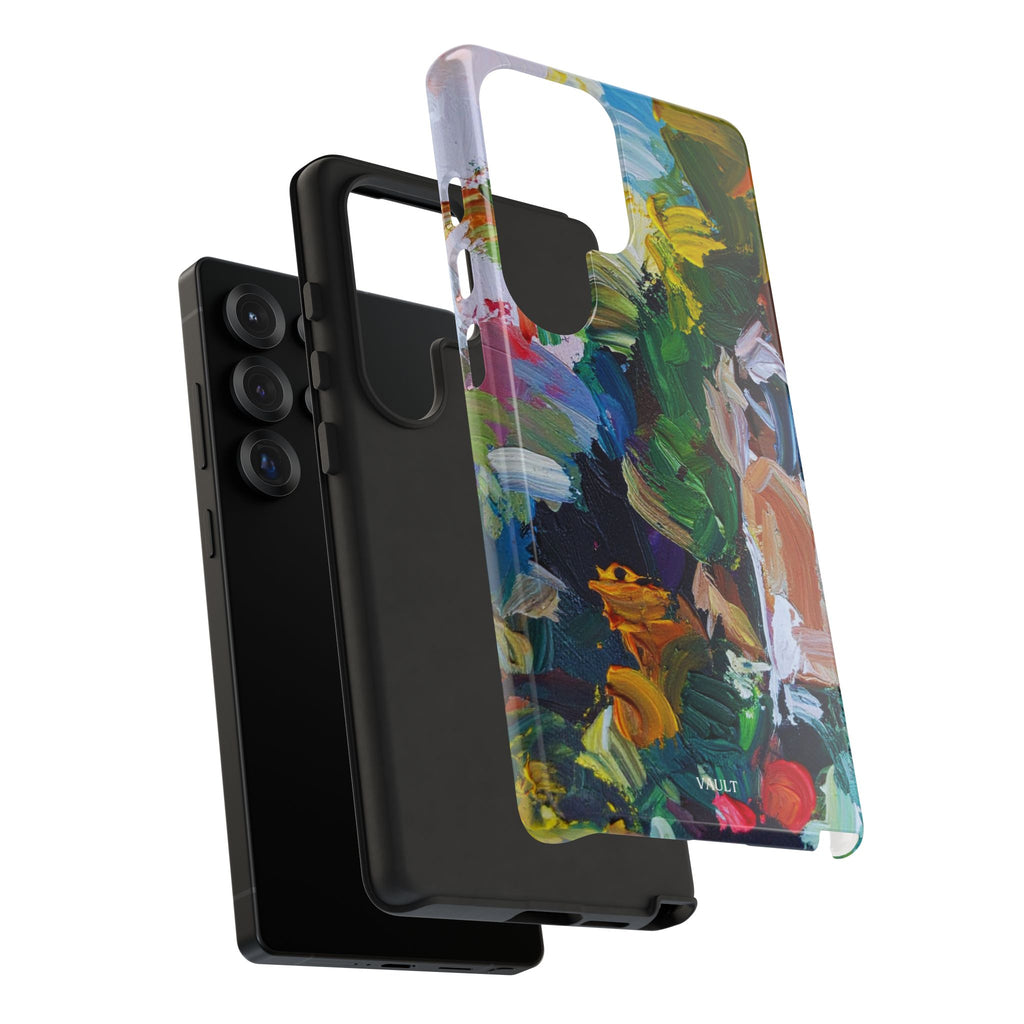 Abstract Paint Brushstroke Phone Case — Colorful Artistic Tough Case
