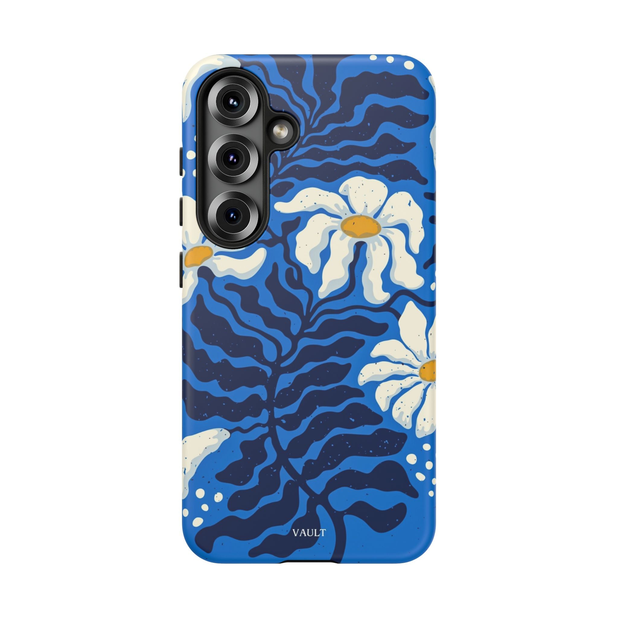 Blue Daisy Tough Phone Case — Floral Protective Phone Cover