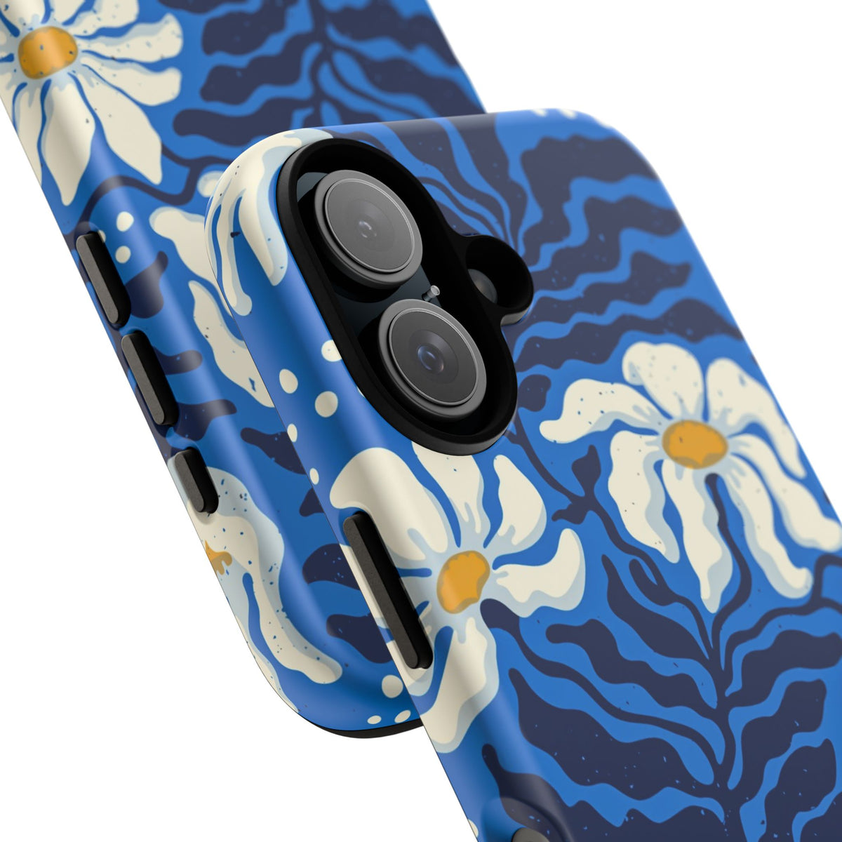 Blue Daisy Tough Phone Case — Floral Protective Phone Cover