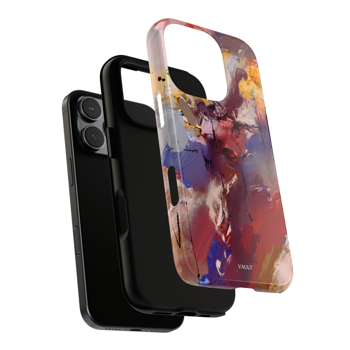 Abstract Brushstroke Tough Phone Case — Colorful Protective iPhone Cover