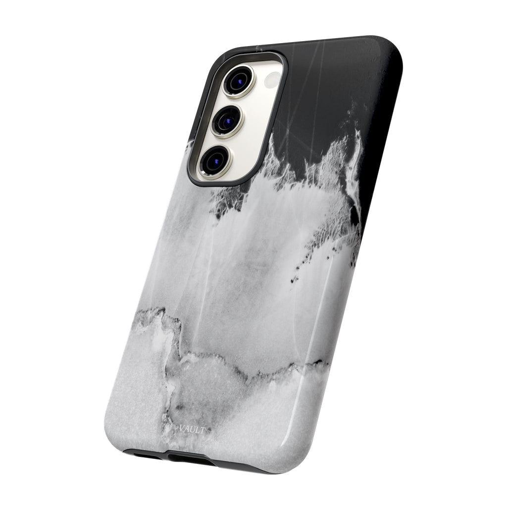 Marble Ink Tough Case — Black & White Abstract Phone Cover