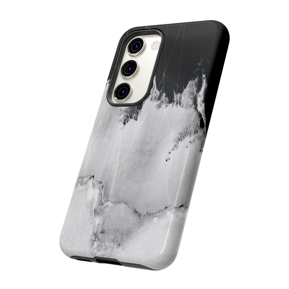 Marble Ink Tough Case — Black & White Abstract Phone Cover