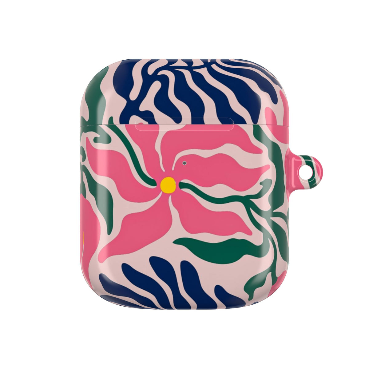 AirPod Case — Pink Floral Swirl Protective Cover