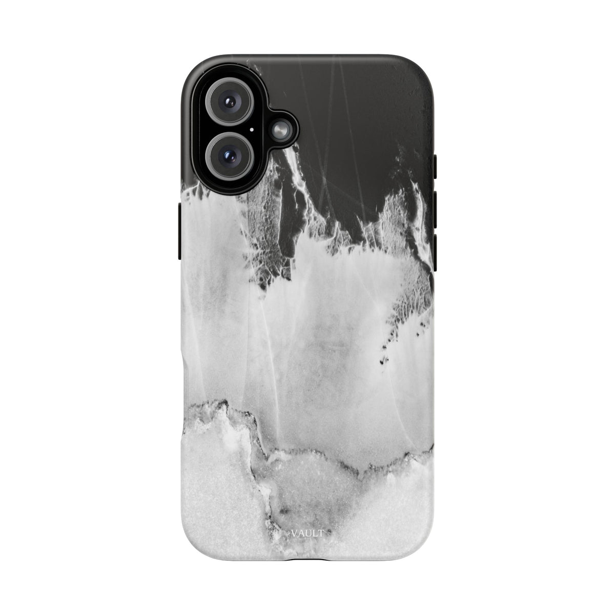 Marble Ink Tough Case — Black & White Abstract Phone Cover