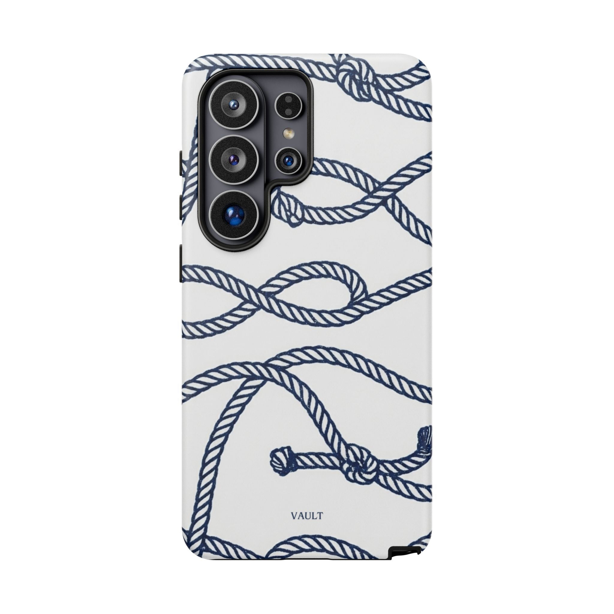Nautical Rope Tough Case — Protective Phone Cover with Navy Knot Design