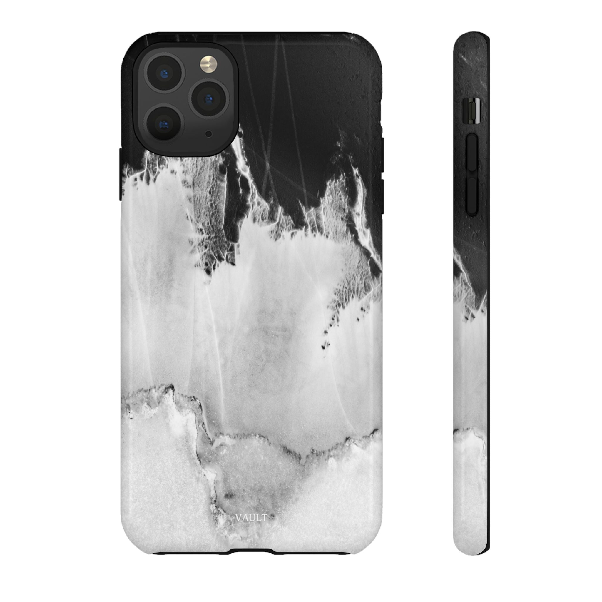 Marble Ink Tough Case — Black & White Abstract Phone Cover