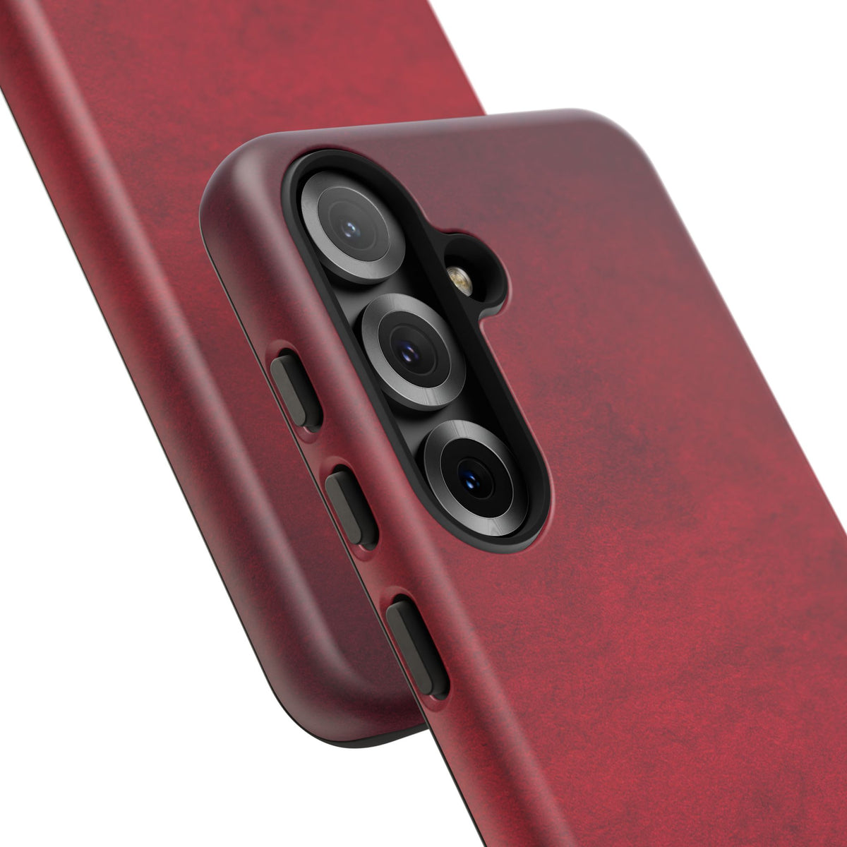 Red Leather Texture Phone Case Impact-Resistant Case