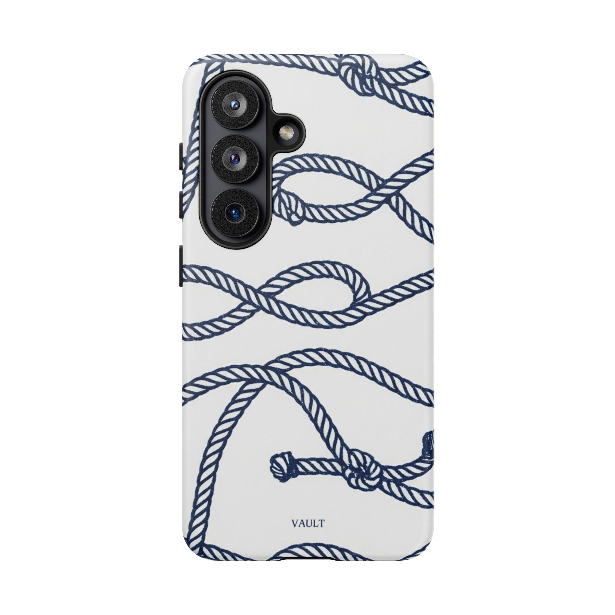 Nautical Rope Tough Case — Protective Phone Cover with Navy Knot Design