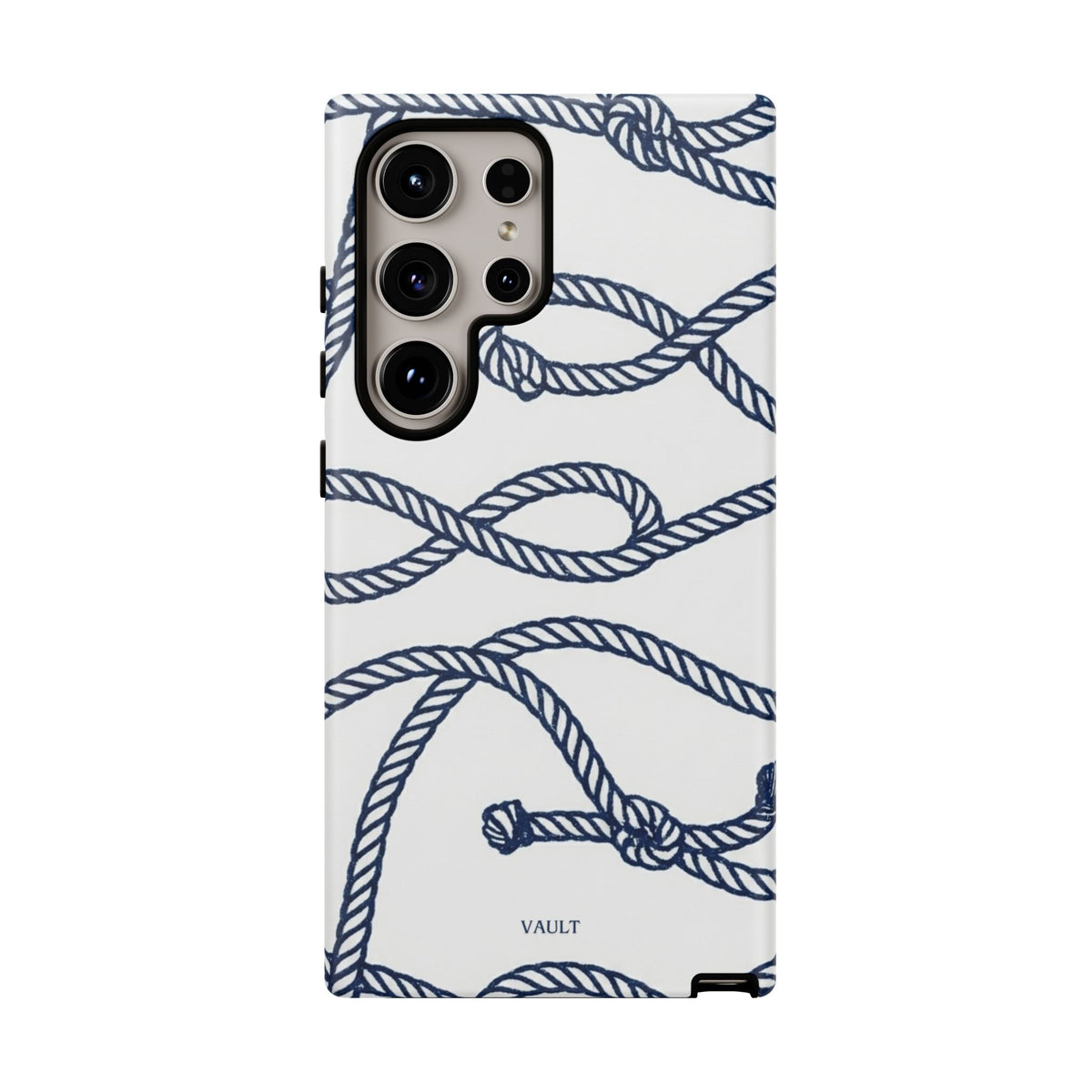 Nautical Rope Tough Case — Protective Phone Cover with Navy Knot Design