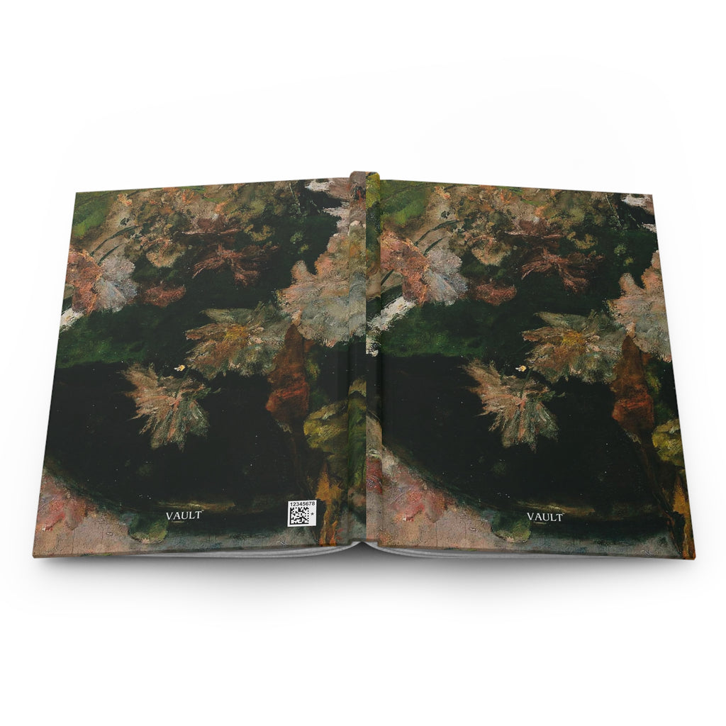 Autumn Leaves Hardcover Journal — Matte Floral Art Notebook for Nature Lovers