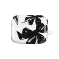 Floral Noir AirPod Case — Black & White Botanical Protective Cover