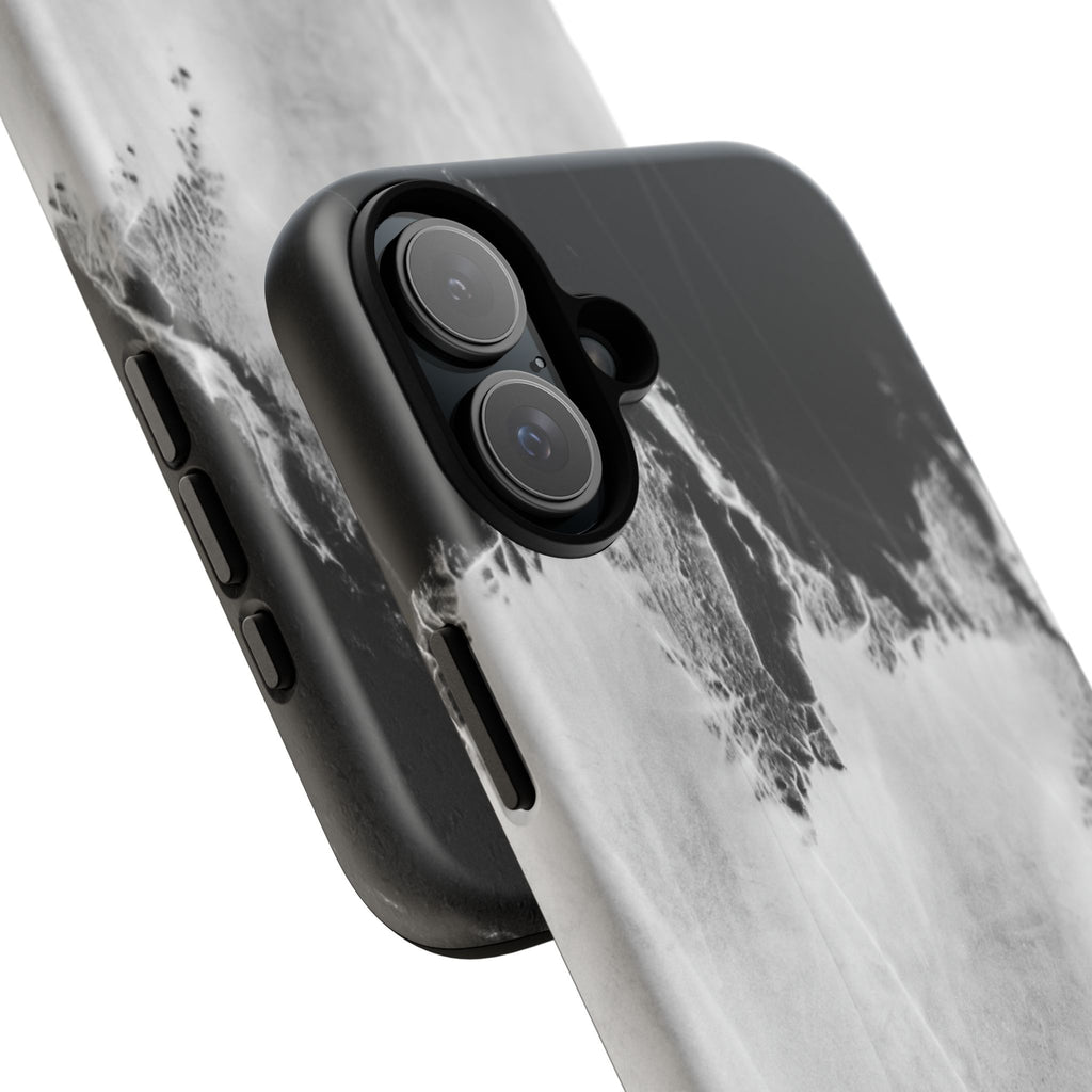 Marble Ink Tough Case — Black & White Abstract Phone Cover