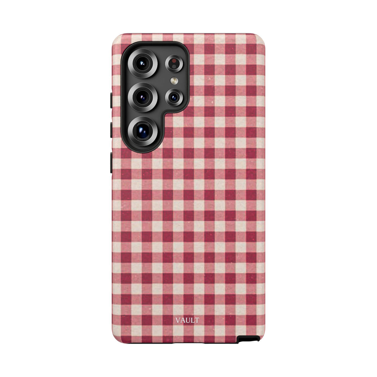 Gingham Phone Case — Red Plaid Tough Case