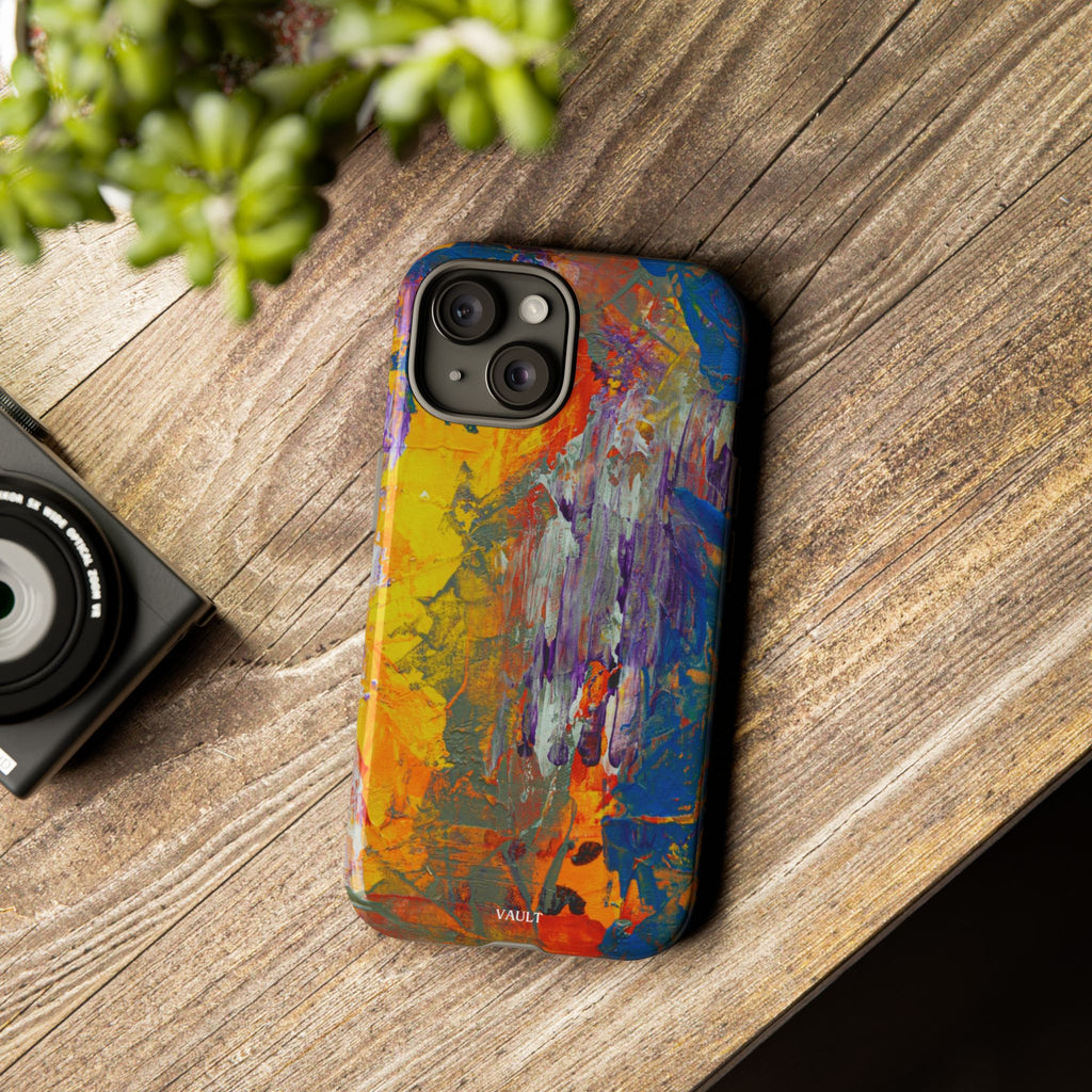 Abstract Color Splash Phone Case — Vibrant Artistic Protective Cover