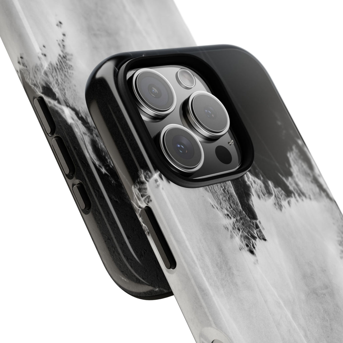 Marble Ink Tough Case — Black & White Abstract Phone Cover