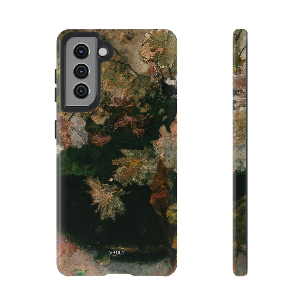Floral Painterly Tough Phone Case — Vintage Autumn Leaves Phone Cover