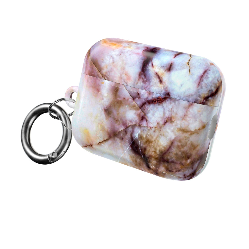 Marble Pink AirPod Case – Pink & Gold Marble Protective AirPods Cover