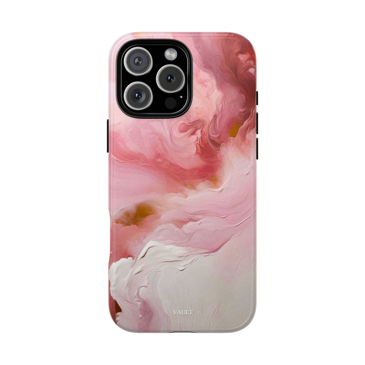Pink Marble Tough Phone Case — Protective Artistic Phone Cover