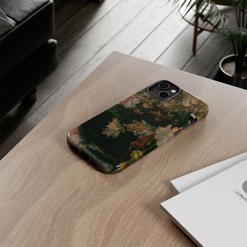 Floral Painterly Tough Phone Case — Vintage Autumn Leaves Phone Cover